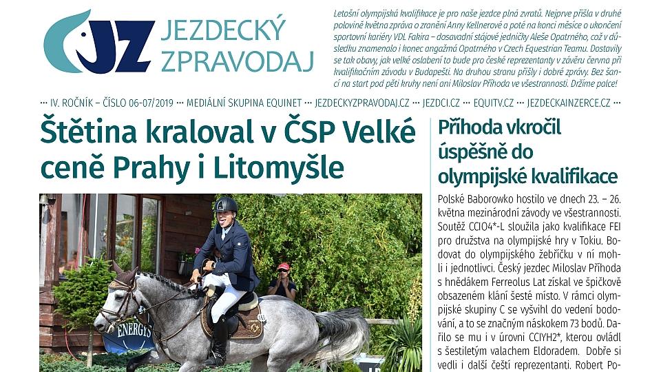Jezdecký zpravodaj: Příhoda na cestě do Tokia, ČSP i první MČR 2019