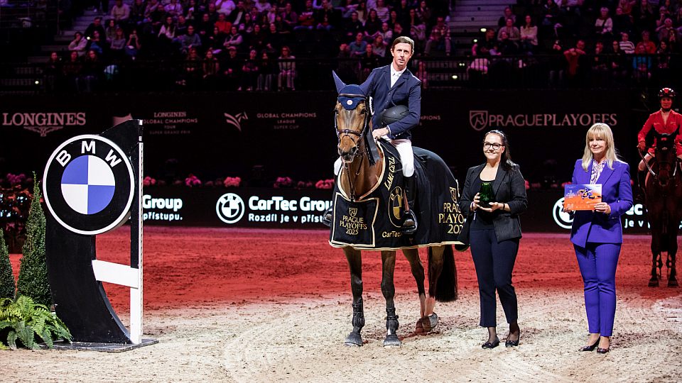 Ben Maher triumfoval v Praze při Ceně BMW Cartec. Kellnerová byla třináctá